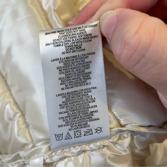 Calvin Klein Women's Sweater Trim Puffer Jacket Champaign Size M - Picture 12 of 12